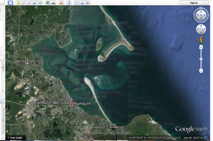 Plymouth today screen shot from Google Earth